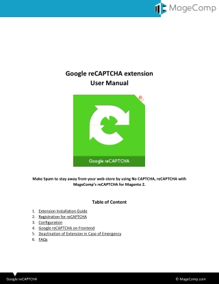 Magento 2 Google reCAPTCHA