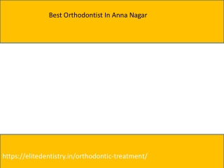 Best Orthodontist In Anna Nagar