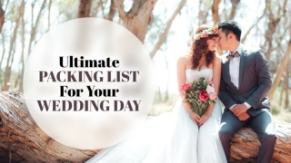 Filitra Professional - Ultimate Packing List For Your Wedding Day