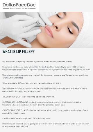 What Is Lip Filler