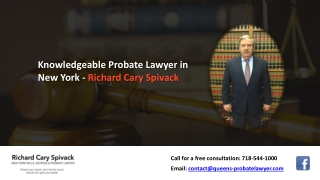 Knowledgeable Probate Lawyer in New York - Richard Cary Spivack