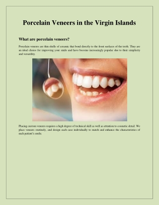 What are porcelain veneers?