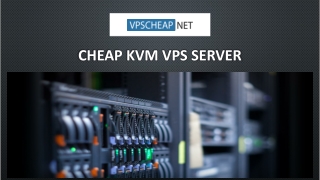 Cheap KVM VPS hosting