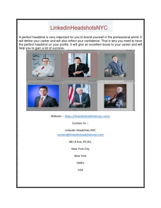 Headshots Nyc | Linkedinheadshotsnyc.com