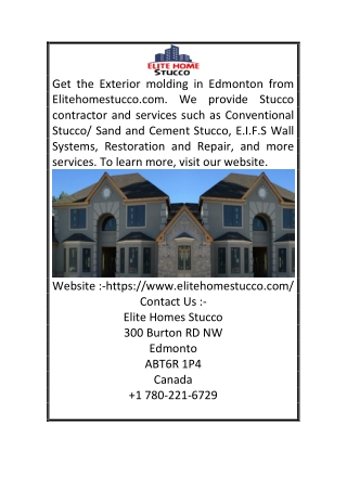 Stucco Edmonton | Elitehomestucco.com