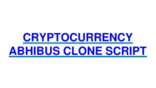 CRYPTOCURRENCY ABHIBUS CLONE SCRIPT