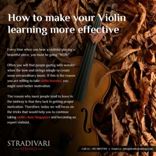 How to make your violin learning more effective