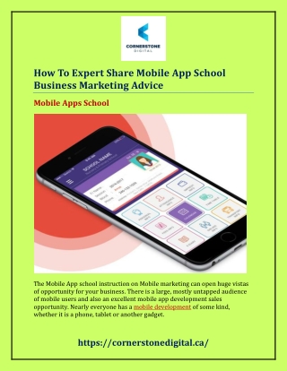 How To Expert Share Mobile App School Business Marketing Advice