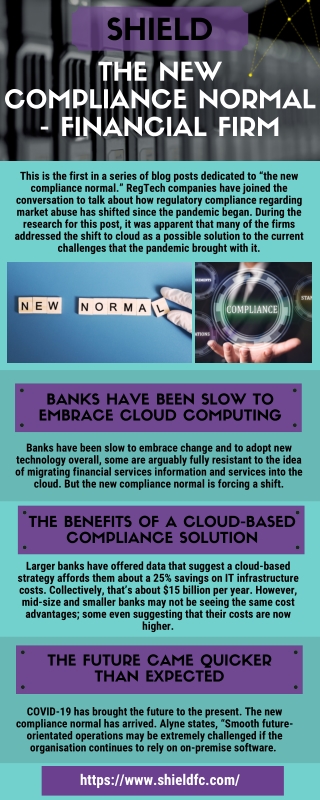 New Compliance Normal - Cloud Solutions for Financial Firm