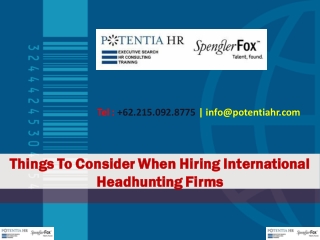 Things To Consider When Hiring International Headhunting Firms