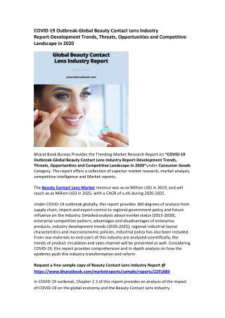Global Beauty Contact Lens Industry Research Report 2020-2025