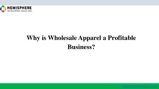 Why is Wholesale Apparel a Profitable Business?