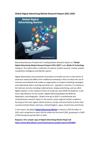 Global Digital Advertising Market Research Report 2021-2025