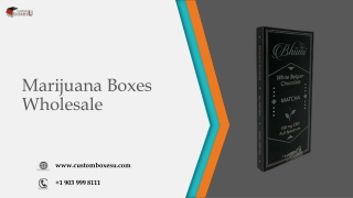 Marijuana Boxes Wholesale with Printed logo & Design in Texas, USA