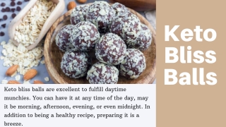 Keto Bliss Balls