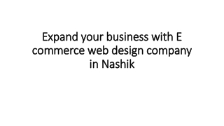 Expand your business with E commerce web design company in Nashik