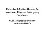 Essential Infection Control for Infectious Disease Emergency Readiness