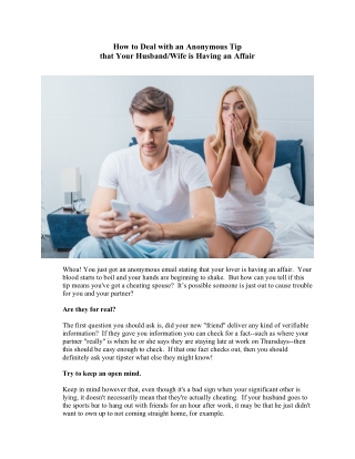 Anonymous Tip