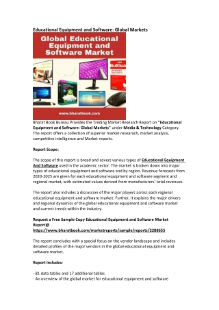 Global Educational Equipment and Software Market Research Report Forecast 2025