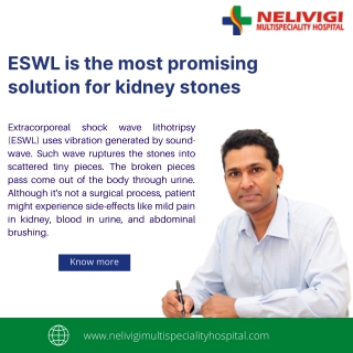 Kidney Stones - Best Urology Centre in Bangalore - Nelivigi Multispeciality