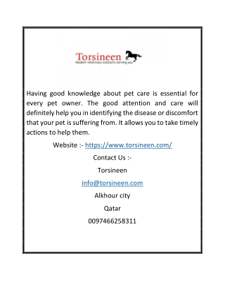 Buy Animal Medicines Online | Torsineen.com