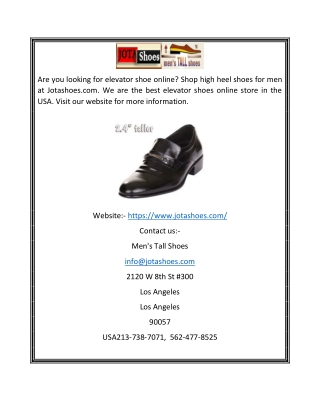 Jota Shoes | Jotashoes.com