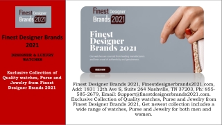 Finest Designer Brands 2021 - Ph 855-585-2679