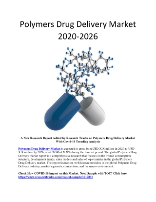 Polymers Drug Delivery Market 2020-2026