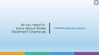 The Role of Molybdenum Compounds in Water Treatment Chemicals