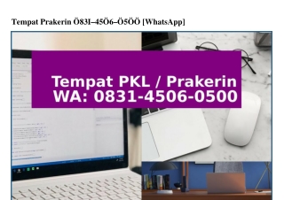 Tempat Prakerin 083145060500{WA}