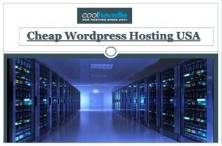 Cheap Wordpress Hosting USA