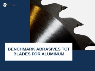 Benchmark Abrasives TCT Blades for Aluminum
