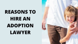 REASONS TO HIRE AN ADOPTION LAWYER