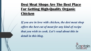 Desi meat shop in Surrey