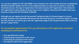 VAT Registration Services in the UK