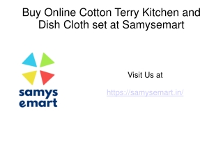 Buy Online Cotton Terry Kitchen and Dish Towel set 8 pack Checked Beige