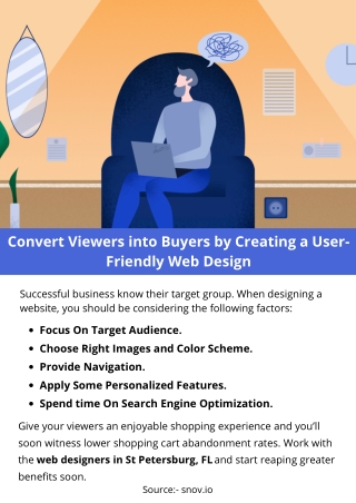 Convert Viewers into Buyers by Creating a User-Friendly Web Design