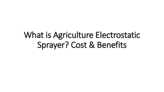 What is Agriculture Electrostatic Sprayer? Cost & Benefits