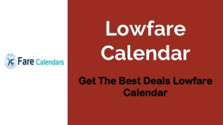 Lowfare Calendar