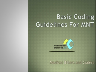 Basic Coding Guidelines for MNT