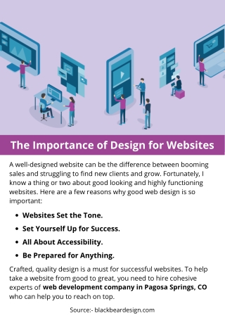 The Importance of Design for Websites