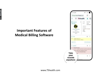 Important Features of Medical Billing Software