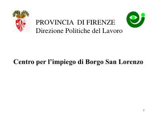 PROVINCIA DI FIRENZE Direzione Politiche del Lavoro