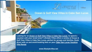 Ocean & Golf View Villas in Cabo San Lucas