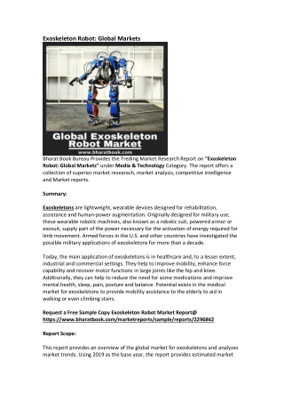 Global Exoskeleton Robot Market Research Report Forecast 2025