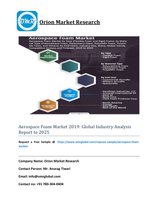 Aerospace Foam Market 2019: Global Industry Analysis Report to 2025