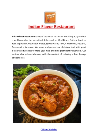 5% Off - Indian Flavor Restaurant - Takeaway Kallangur, QLD