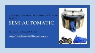 Bajaj Avenger 220 Cruise Accessories - Bike Blazer