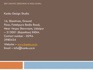 Best Graphic Designing in India Kanku