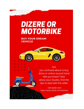 Is it the best option to buy dizere or online second hand bike purchase?